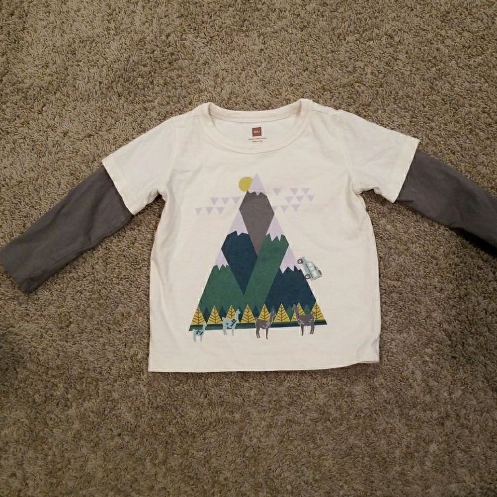 Tea Collection Long sleeve layered look tee